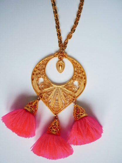 Gold Aziza Flamingo Pink