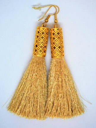 Gold Allera Tassel Earrings
