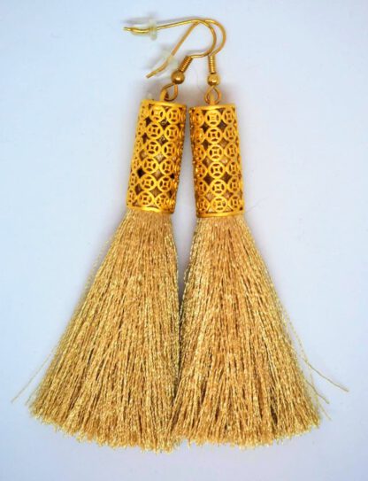 Gold Allera Tassel Earrings