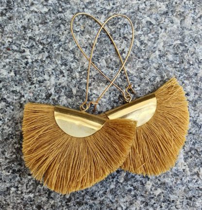 Gold Kokomo Tassel Earrings Golden Tan - Bilde 2