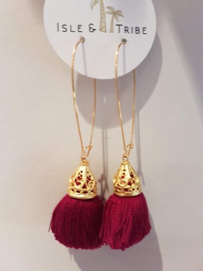 Gold Waikiki Tassel Earrings Shiraz