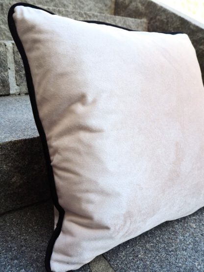 Ecru Velvet Pillow
