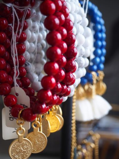 Gold Lulu Tassel Bracelet - Blue - Bilde 2
