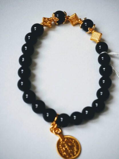 Gold Black Happy Coin