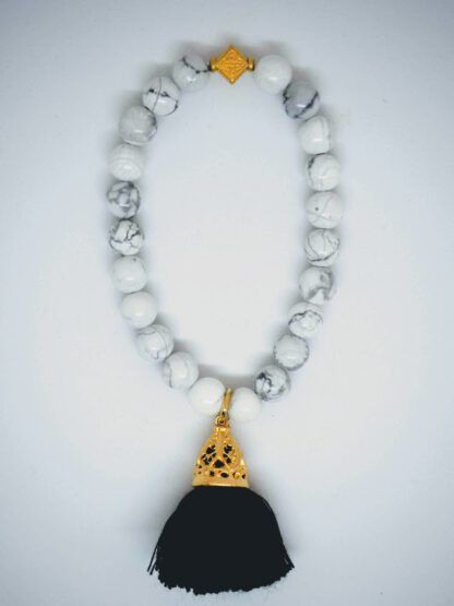 Gold Leilani Tassel Bracelets Black