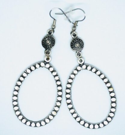 Silver Knossos Drop Earrings