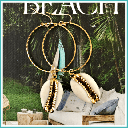 Gold Cayman Shell Earrings