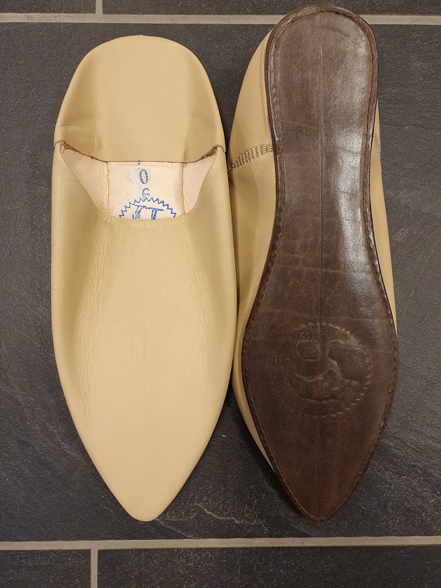 Babouche Mørk Beige