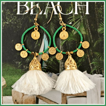 Gold Tanis Tassel Ivory