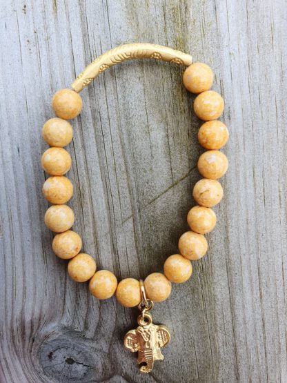 Elephant Bracelet Mustard