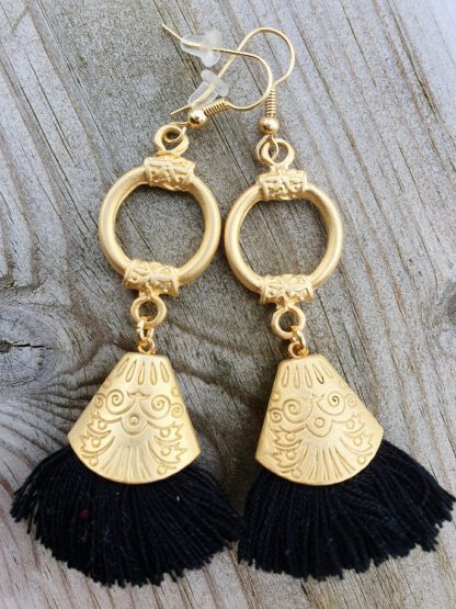 Gold Lulu Tassel earrings