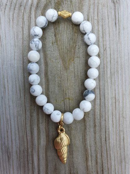 Konkylie Charm Bracelet White