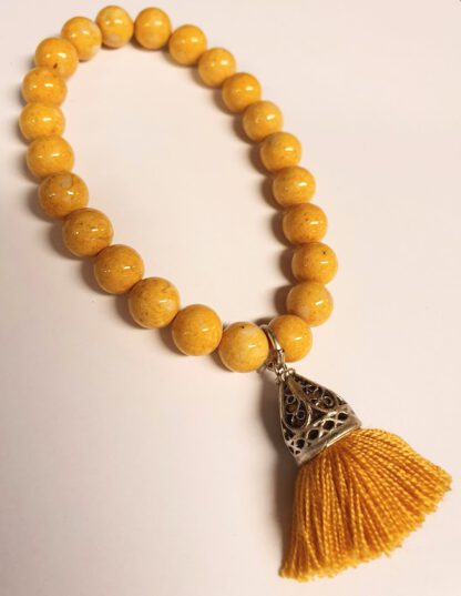 Antique Silver Mustard Bracelet