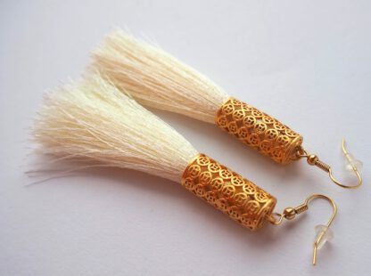 Gold Allegra Tassel Ivory - Bilde 2