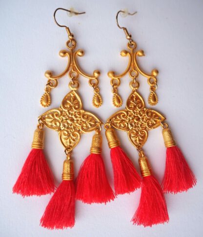 Gold Andromeda Tassel Saffron Red - Bilde 2