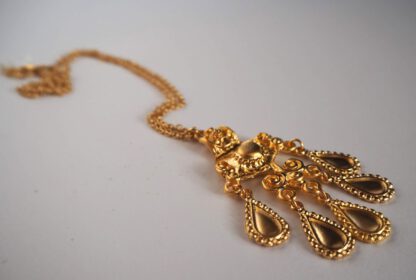 Gold Alessandra Pendant Necklace