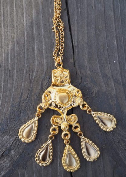 Gold Alessandra Pendant Necklace - Bilde 2