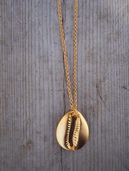 Gold Cowrie Shell Necklace