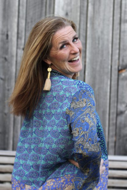 Fleur De Lis mix Caftan Dress 14 - Bilde 2