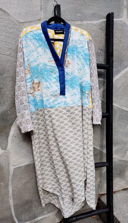 Fleur De Lis mix Caftan Dress 11