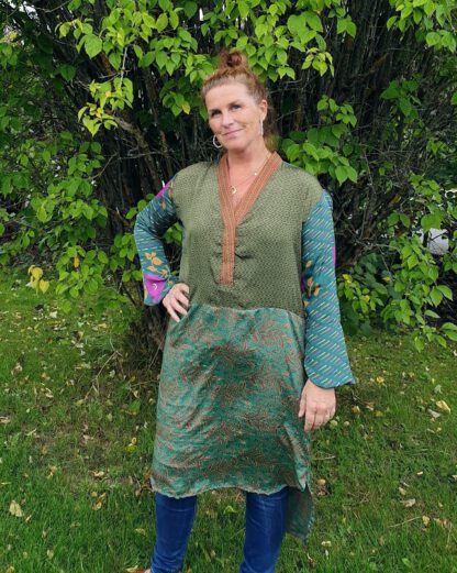 Fleur De Lis mix Caftan Dress 13 - Bilde 5