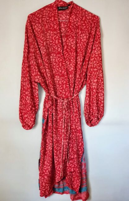 Pocket Long Silk Kimono 1