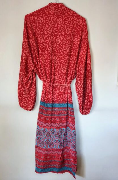 Pocket Long Silk Kimono 1 - Bilde 2