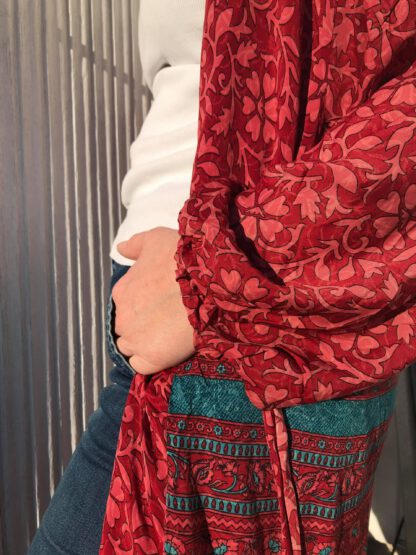 Pocket Long Silk Kimono 1 - Bilde 4