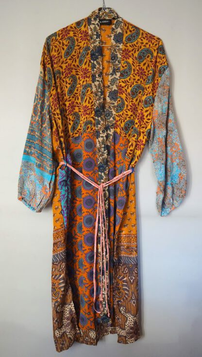 Pocket Long Silk Kimono 2