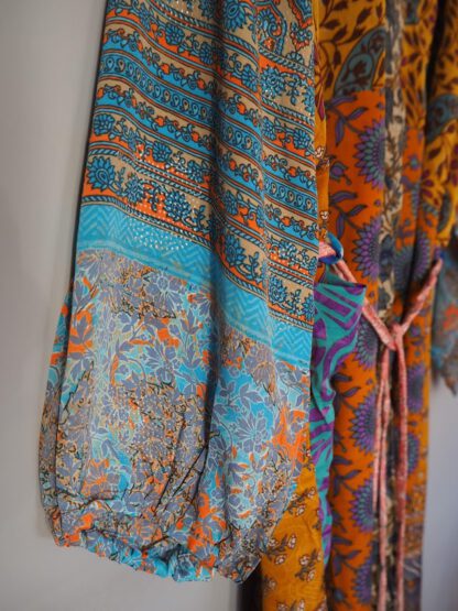 Pocket Long Silk Kimono 2 - Bilde 3