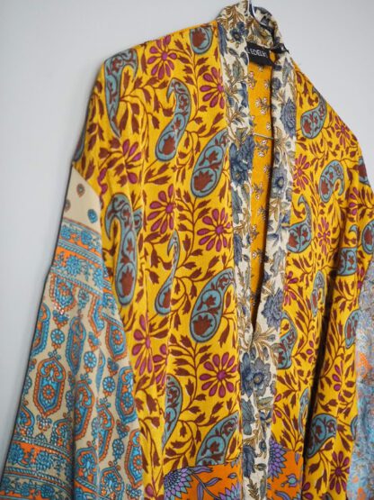Pocket Long Silk Kimono 2 - Bilde 4