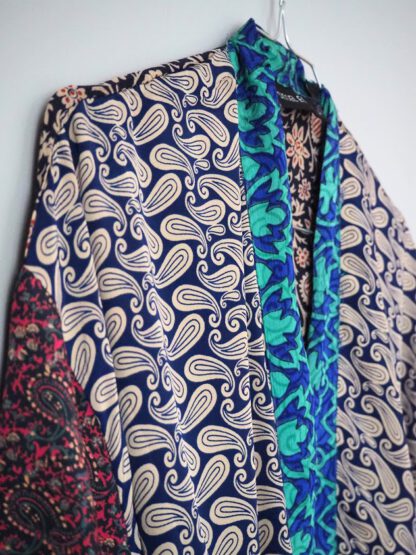 Pocket Long Silk Kimono 3 - Bilde 4