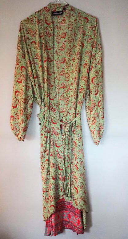 Pocket Long Silk Kimono 4