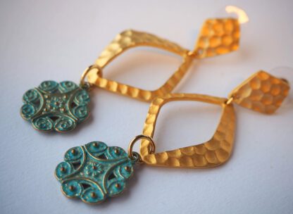 Gold Naxos Earrings - Bilde 2