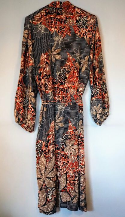 Pocket Long Silk Kimono 5 - Bilde 2