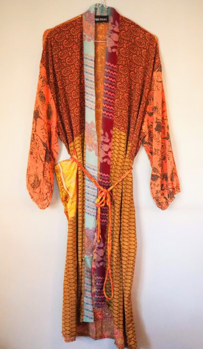 Pocket Long Silk Kimono 6 - Bilde 6