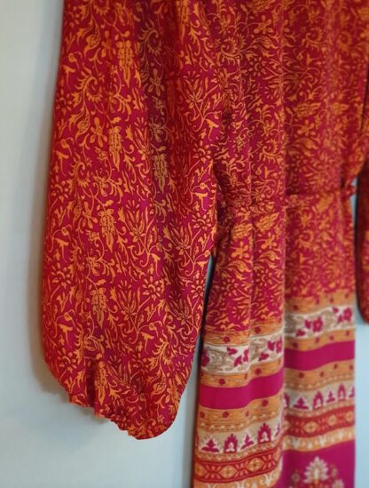 Pocket Long Silk Kimono 7 - Bilde 4