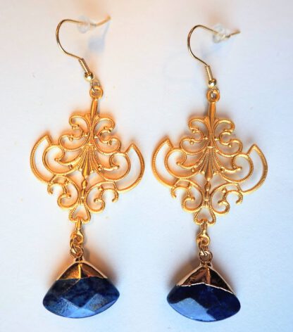 Gold Elora Filigree Earrings
