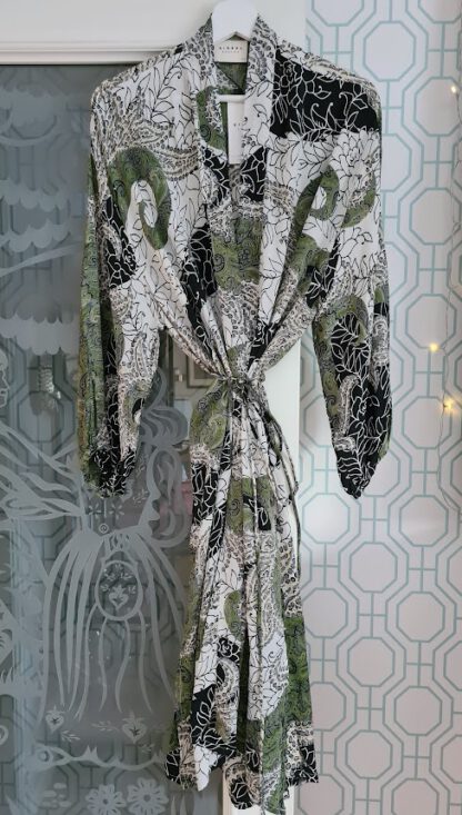 Pocket Long Silk Kimono | 11