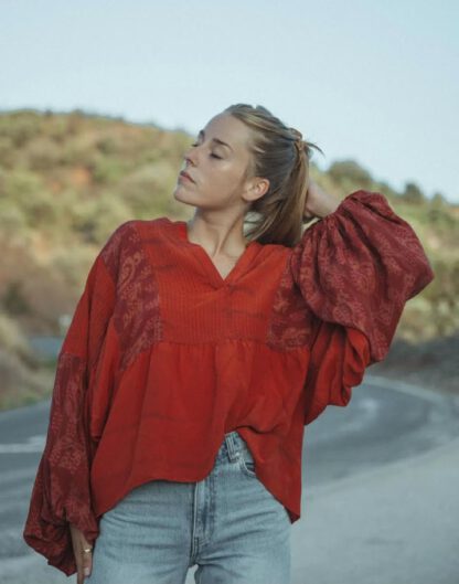 Bibi Balloon Silk Top | 5 - Bilde 5