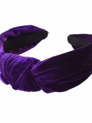 Hårbøyle Velour Knute | Lilla