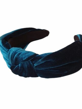 Hårbøyle Velour Knute | Petrol