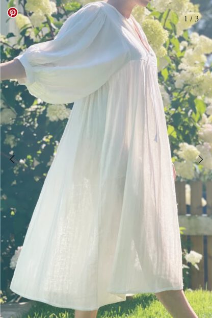 Alicia kjole midi Hvit | By Linn Andersen
