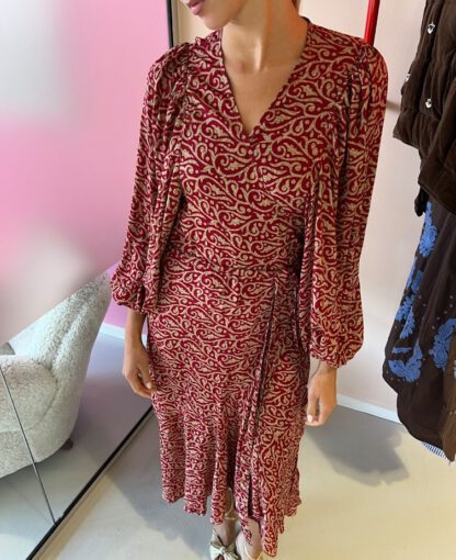 Zelda Wrap Dress, omslagskjole i silke fra Sissel Edelbo | 9 - Bilde 2