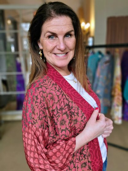Lotus Short Kimono i silke fra Sissel Edelbo | 48