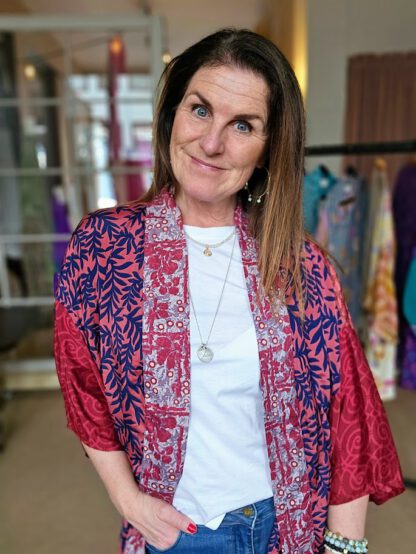 Lotus Short Kimono i silke fra Sissel Edelbo | 55