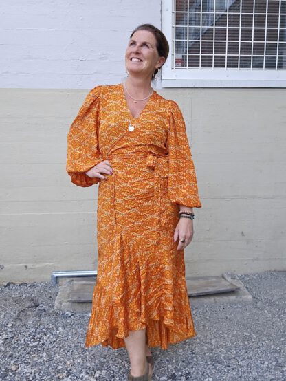 Zelda Wrap Dress, omslagskjole i silke fra Sissel Edelbo | 11 - Bilde 3