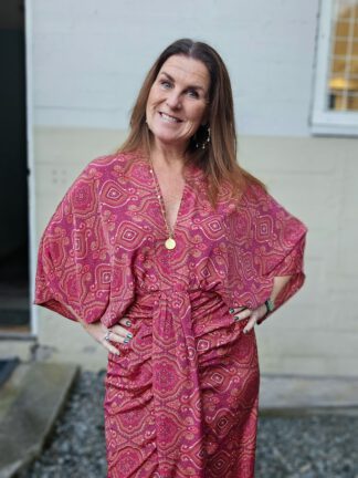 Juno Long Dress, kjole i silke fra Sissel Edelbo | 3