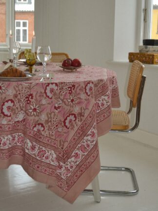 Noor Tablecloth Beige & Rose