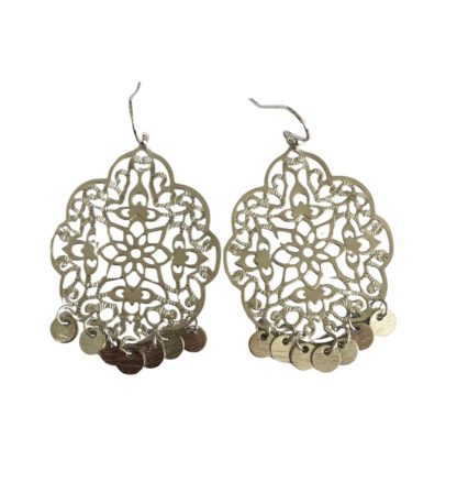 Rhodium Marrakech Filigree Earrings petite, øredobber i sølv